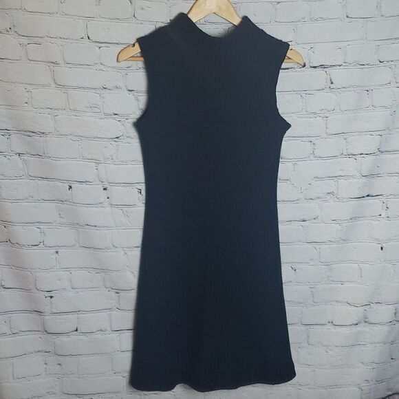 Navy Blue Sweater Dress - Picture 1 of 4